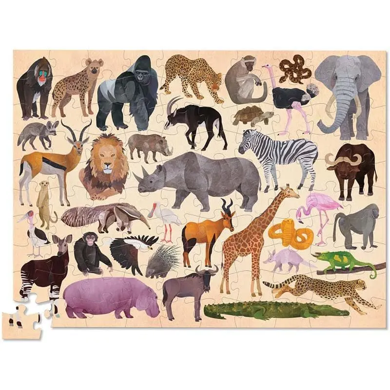 36 Animal Puzzle 100pc - Wild Animals