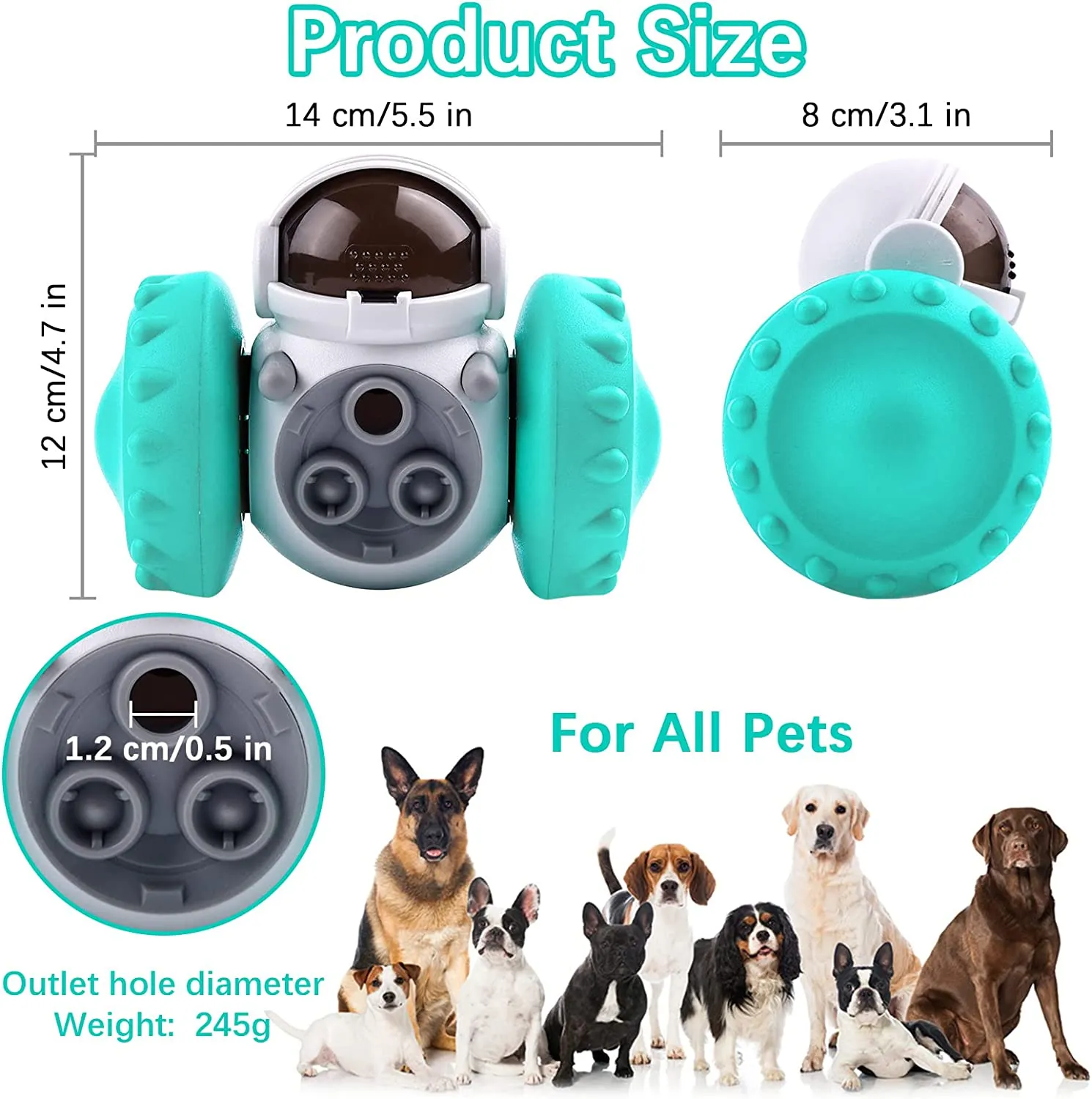 Anniepaw Dog Puzzle Toys Tumbler Slow Feeder