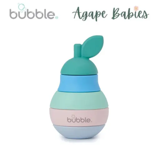 Bubble Silicone Stacking Pear Teether