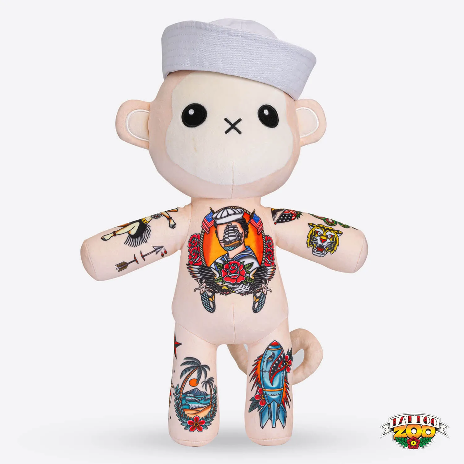 Buddy the Sailor Monkey Tattoo Zoo Plushie