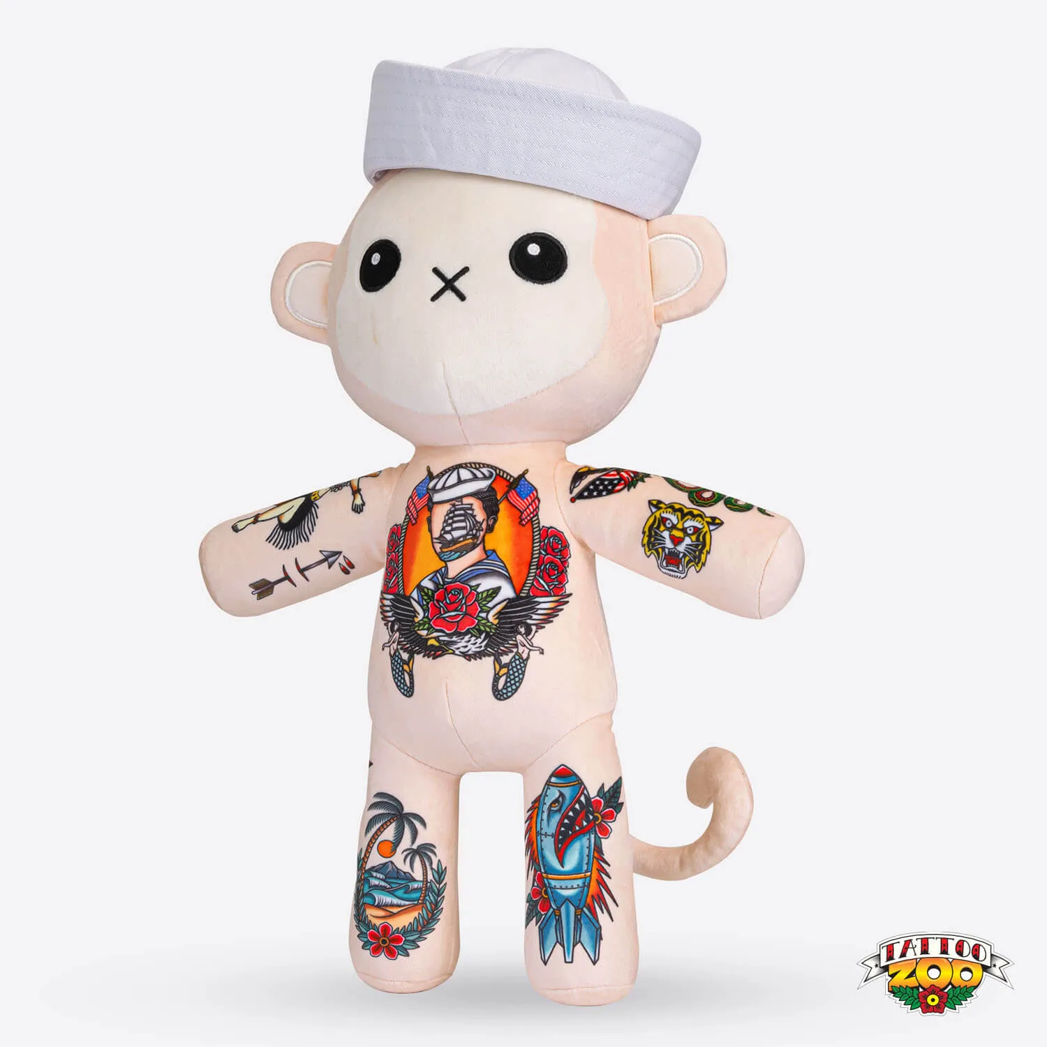 Buddy the Sailor Monkey Tattoo Zoo Plushie