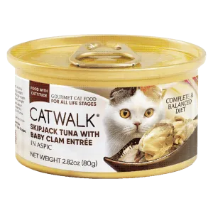 Catwalk Cat Skipjack Tuna with Baby Clam Entree in Aspic 80g