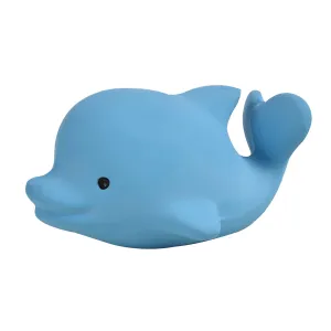 Dolphin Organic Natural Rubber Rattle, Teether & Bath Toy