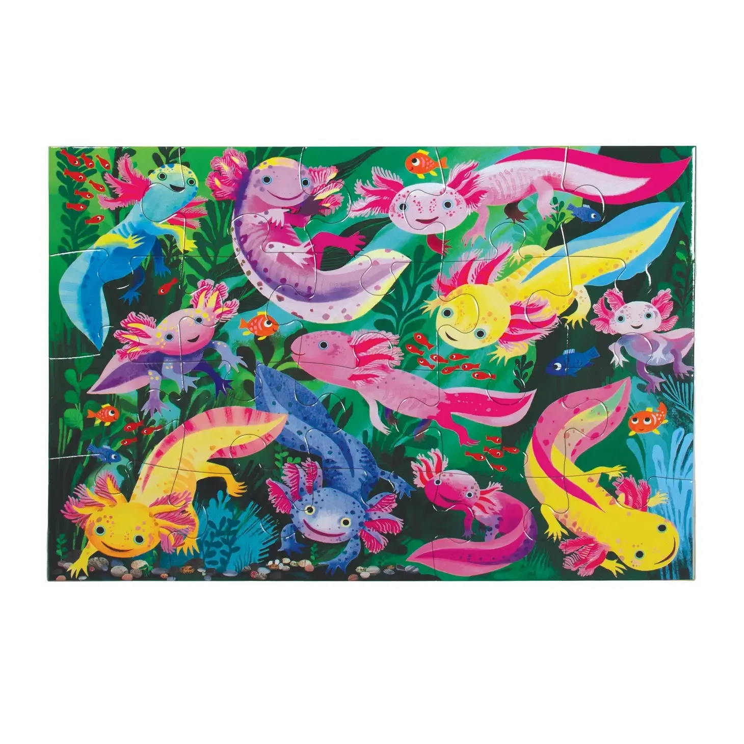 eeBoo 20 Piece Puzzle Axolotl