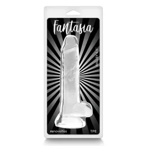 Fantasia Ballsy 6.5 in. Jelly Dildo Blue