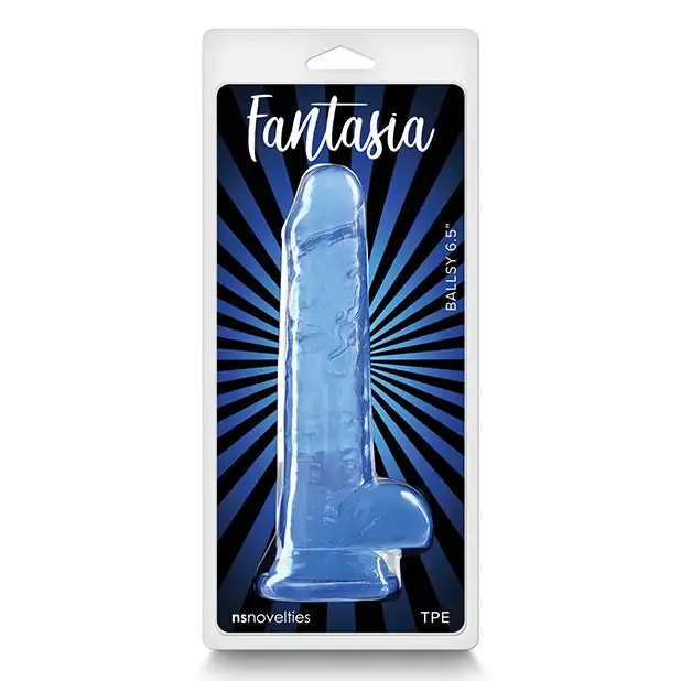 Fantasia Ballsy 6.5 in. Jelly Dildo Blue