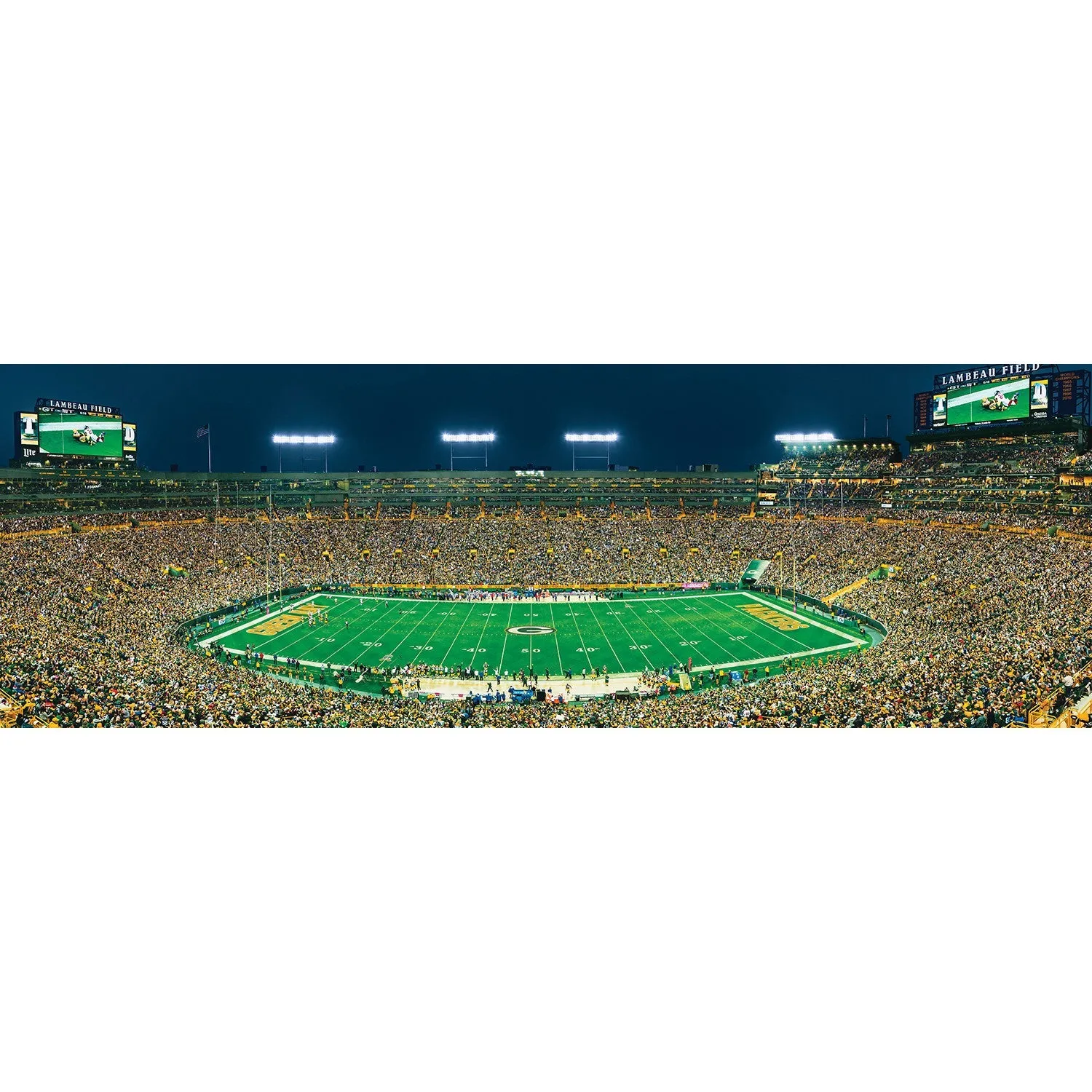 Green Bay Packers - 1000 Piece Panoramic Jigsaw Puzzle - Center View