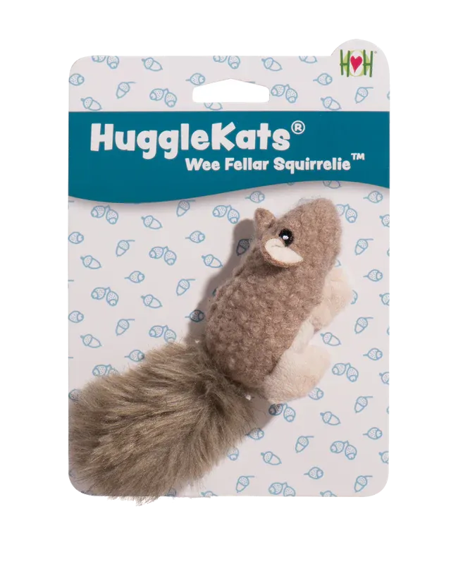 HuggleKats® Wee Fellar Squirrelie Catnip Cat Toy