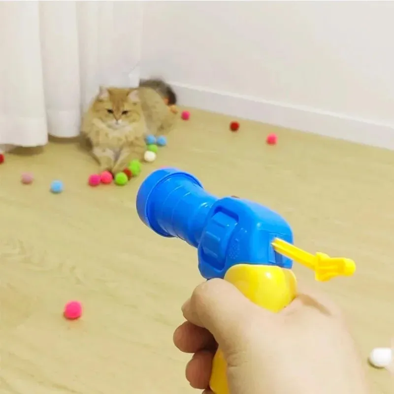 Interactive Cat Toy Shooting Ball Launcher