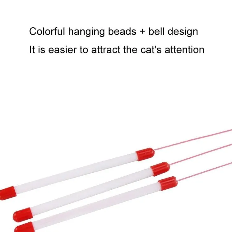 Interactive Feather Cat Play Stick with Bell