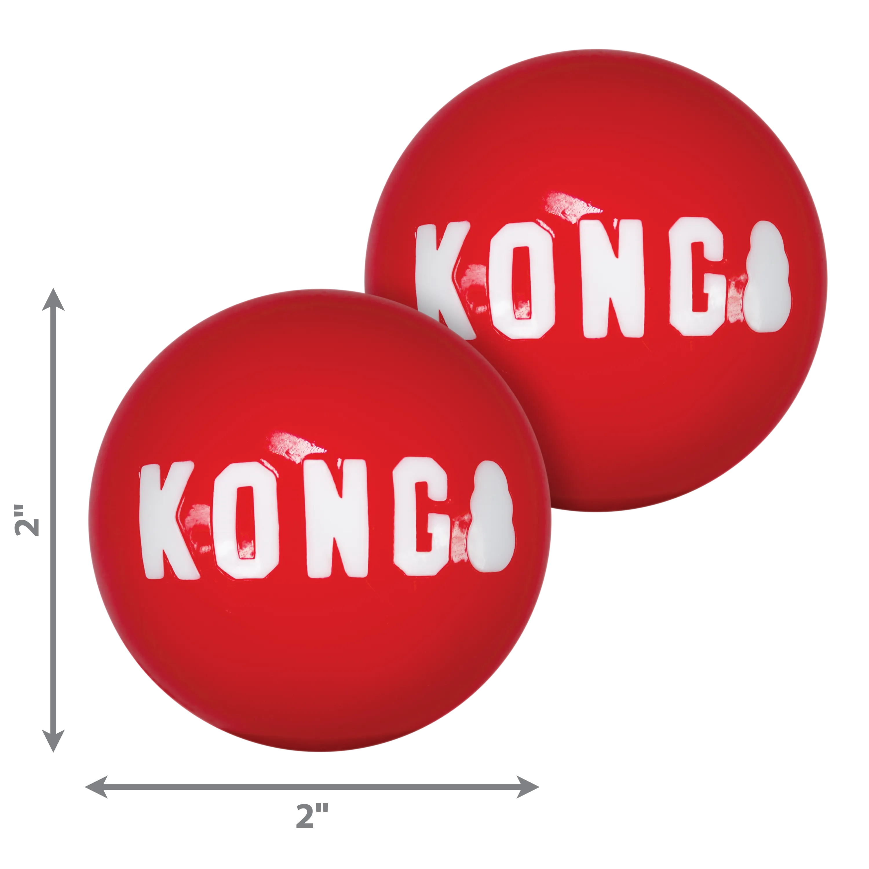 Kong Signature Balls 2-Pack, Dog Toy