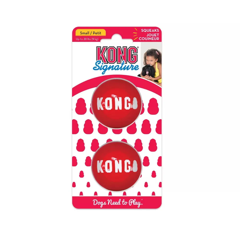 Kong Signature Balls 2-Pack, Dog Toy