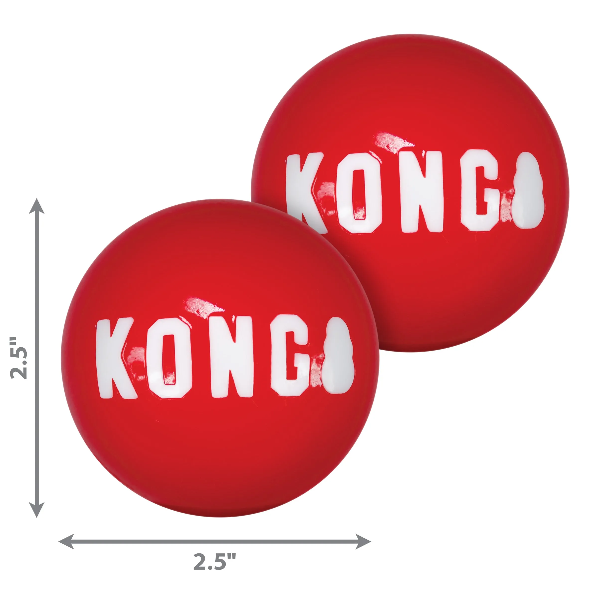 Kong Signature Balls 2-Pack, Dog Toy