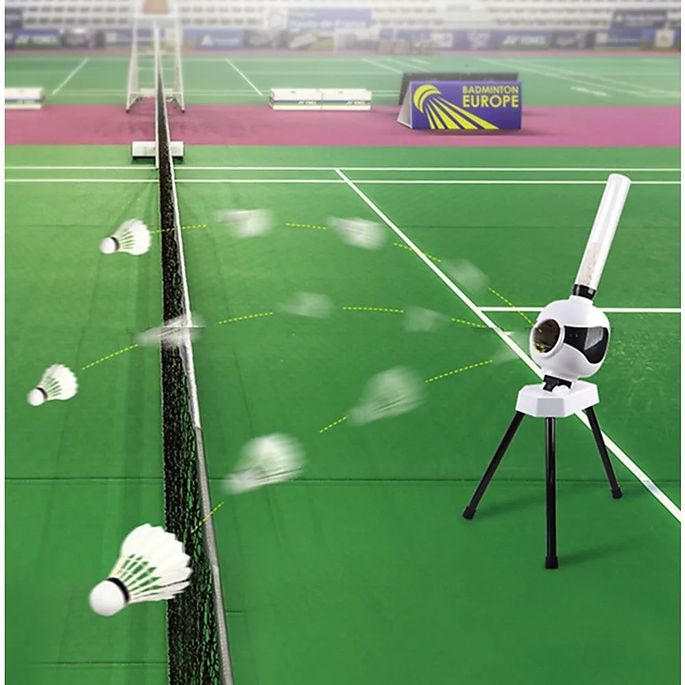 Lightweight Portable Badminton Robot w/ 6 Shuttlecocks