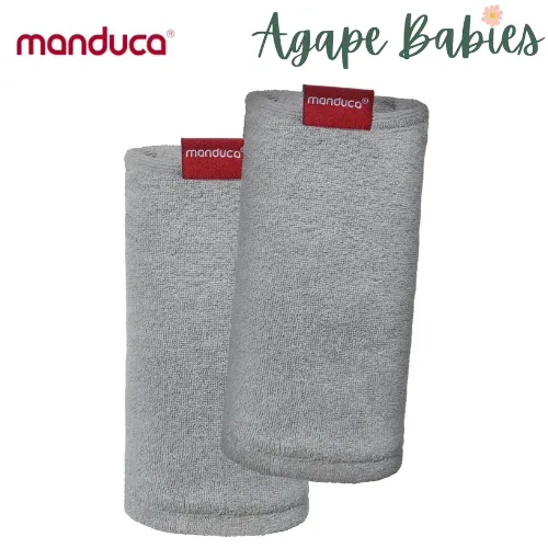 Manduca Organic Cotton Fumbee Teething Pads - Light Grey