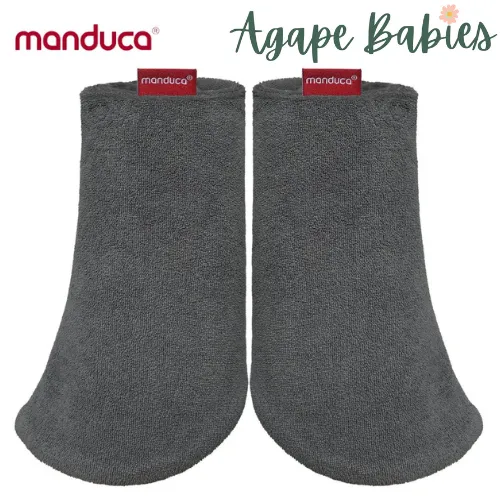 Manduca Organic Cotton Tulip Fumbee Teething Pads - Dark Grey