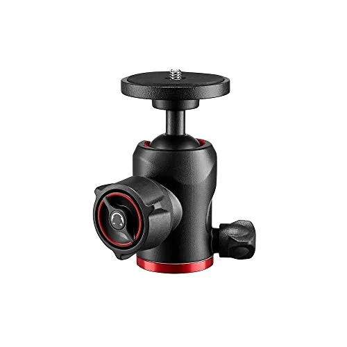 Manfrotto Compact Ball Head 494, Fluid Ball Head for Camera Tripod, Camera Stabilizer, Photography Equipment, for Content Creation, Photography