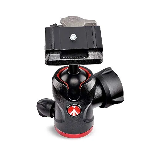 Manfrotto Compact Ball Head 494, Fluid Ball Head for Camera Tripod, Camera Stabilizer, Photography Equipment, for Content Creation, Photography