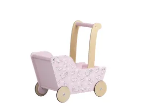 Modern Dolls Stroller (Pram) Pink dinosaurs