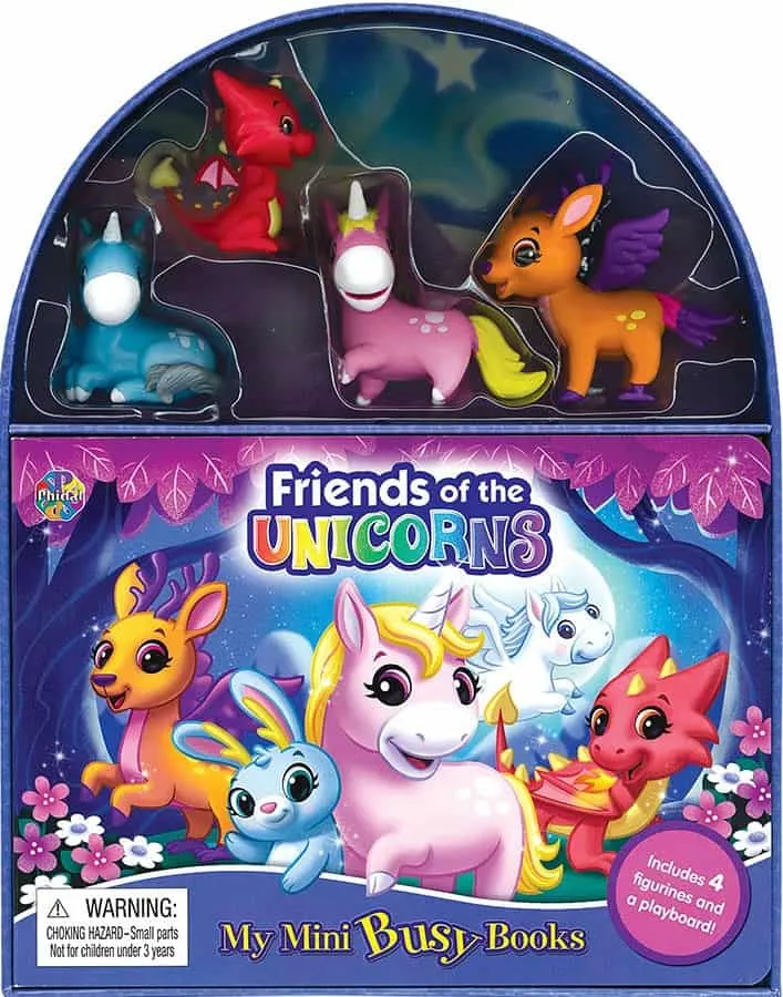 Phidal Friends of the Unicorns My Mini Busy Books - English