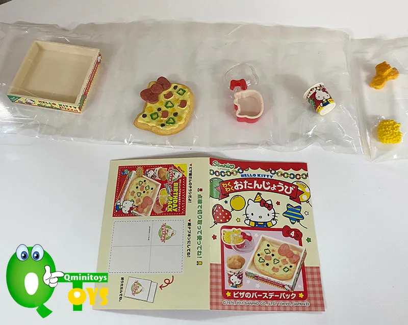 Rare 2011 Re-Ment Hello Kitty Exciting Birthday Full Set of 6 pcs <Free Shipping>