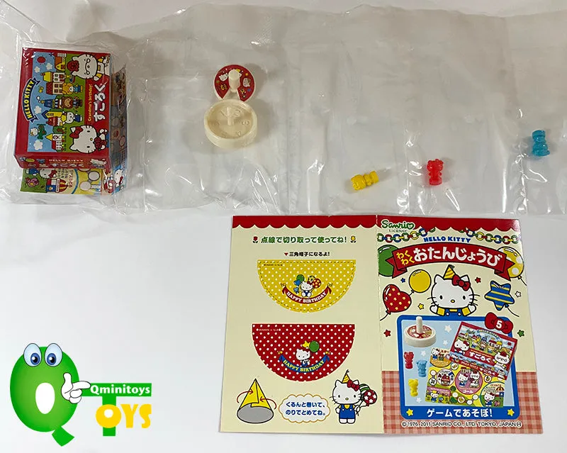 Rare 2011 Re-Ment Hello Kitty Exciting Birthday Full Set of 6 pcs <Free Shipping>