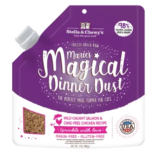 Stella & Chewy's Cat Marie's Magical Dinner Dust - Wild Caught Salmon & Cage-Free Chicken 7oz