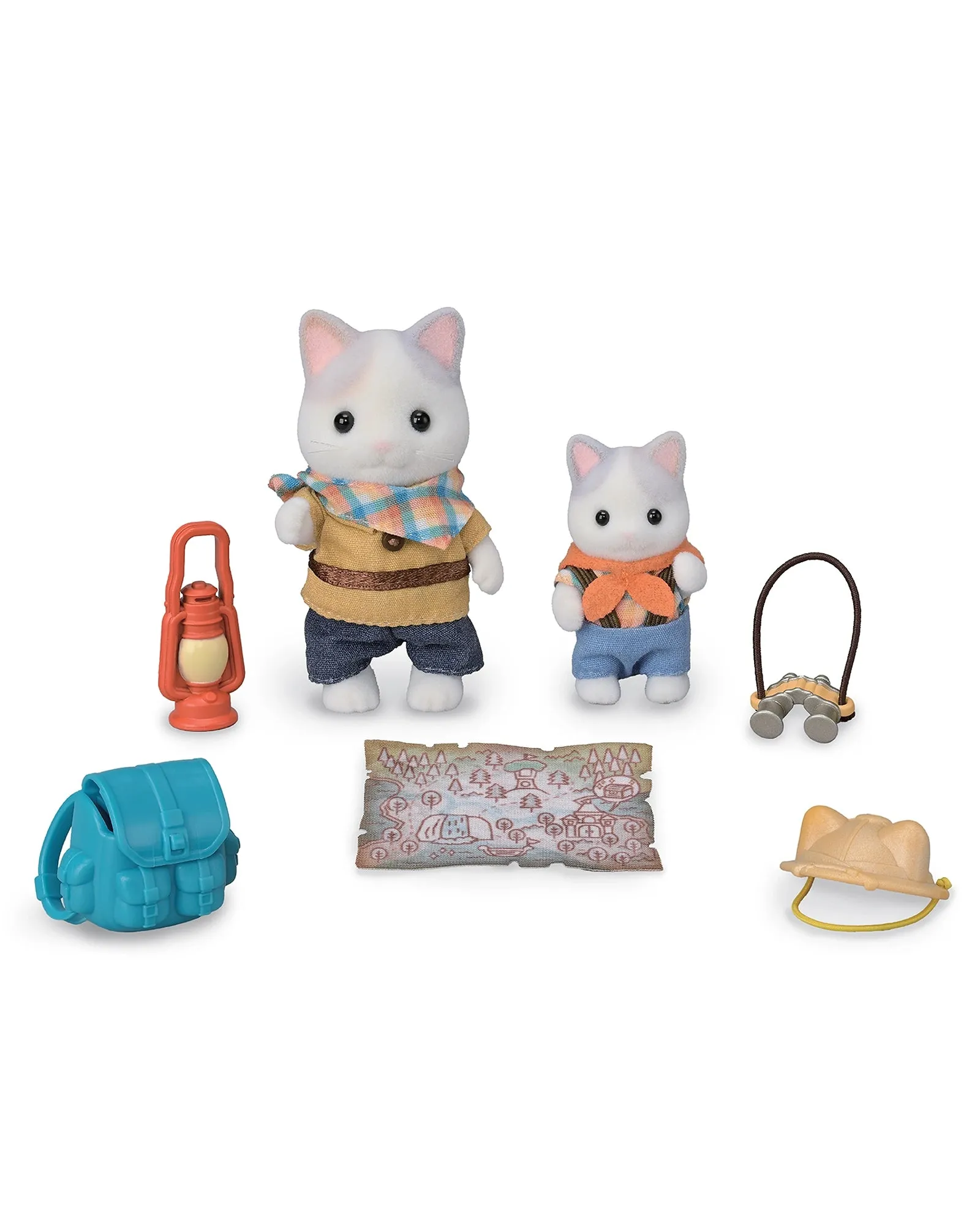 Sylvanian Families Exciting Exploration Set Latte Cat Brother and Baby