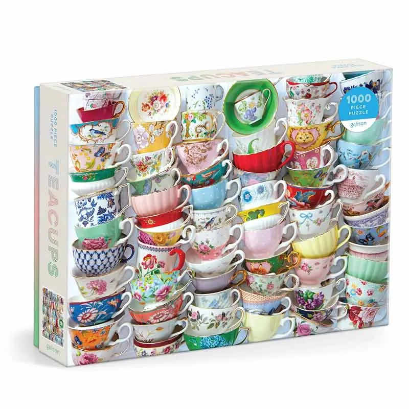 Teacups 1000 Piece Jigsaw Puzzle