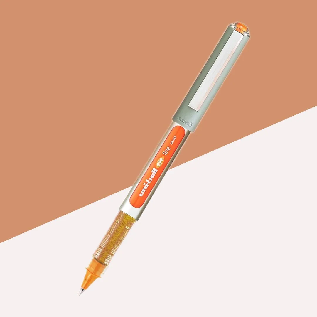 Uni-ball Eye UB157 0.7mm Roller Ball Pen – Orange ( Pack of 1 )